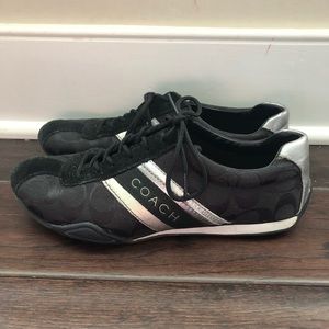Coach Fashion Black Sneakers Size 8